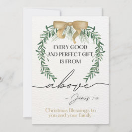 Weihnachtskriptur Grußkarte James 1:17 Feiertagskarte