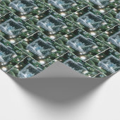 Weihnachtskristall Snowman Ornament Geschenkpapier (Ecke)