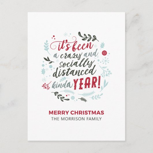 Weihnachtskritik Feiertagspostkarte (Vorderseite)