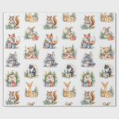 Weihnachtskritter Geschenkpapier (Flach)