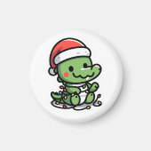 Weihnachtskrokodil Magnet (Vorne)