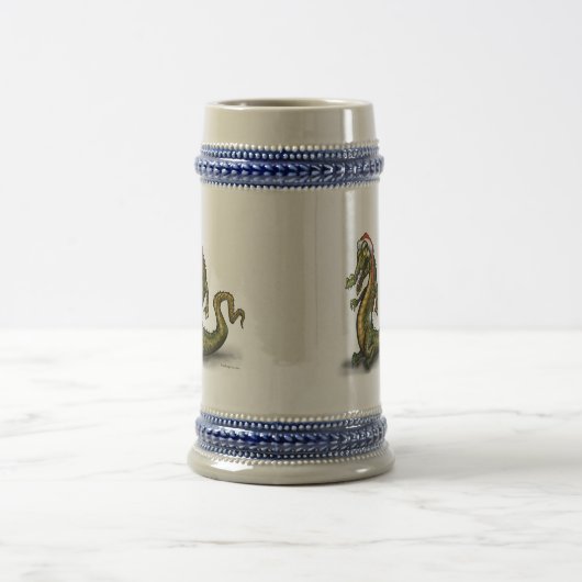 Weihnachtskrokodile Bierglas (Mittel)