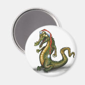 Weihnachtskrokodile Magnet (Vorderseite/Rückseite)