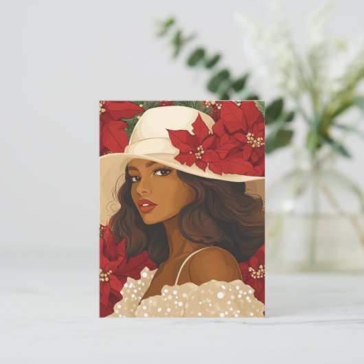 WEIHNACHTSKRONE #2 FEIERTAGSPOSTKARTE (Stehend Vorderseite)