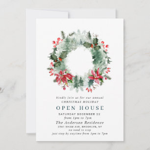 Weihnachtskrone CHRISTMAS HOLIDAY OPEN HOUSE Einladung