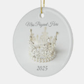 Weihnachtskrone-Ornament Keramik Ornament (Links)