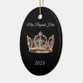 Weihnachtskrone-Ornament Keramik Ornament (Links)