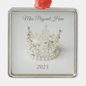 Weihnachtskrone-Ornament Ornament Aus Metall (Vorne)