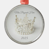 Weihnachtskrone-Ornament Ornament Aus Metall (Vorne)
