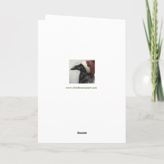 Weihnachtskronen Feiertagskarte (Rückseite)