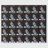 Weihnachtskronenpapier Geschenkpapier (Flach)