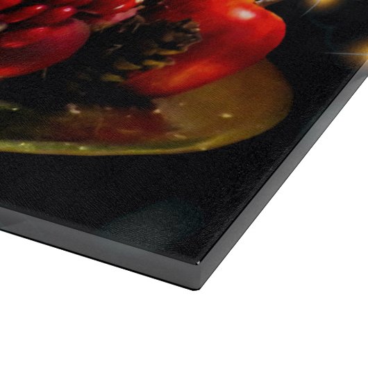 Weihnachtskronenschmuck Schneidebrett (Ecke)