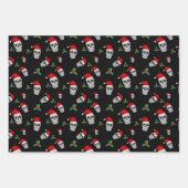 Weihnachtskronenwrapping Paper-Set Geschenkpapier Set (Vorderseite)