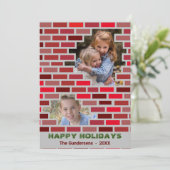 Weihnachtskronenziegel Feiertagskarte (Stehend Vorderseite)