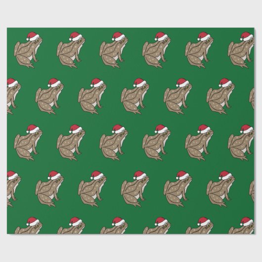 Weihnachtskröten-Packpapier Geschenkpapier (Flach)