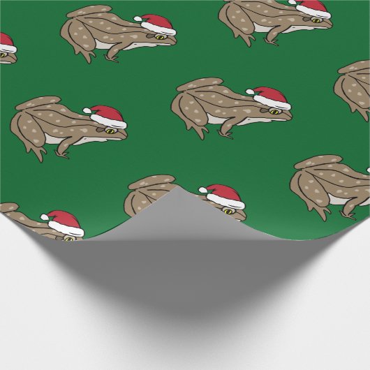 Weihnachtskröten-Packpapier Geschenkpapier (Ecke)