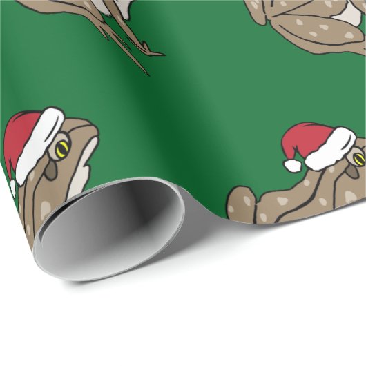 Weihnachtskröten-Packpapier Geschenkpapier (Rolleneckpunkt)