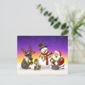Weihnachtskrug-Band-Postkarte Feiertagspostkarte (Stehend Vorderseite)