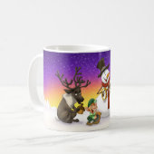 Weihnachtskrug-Band-Tasse Kaffeetasse (Vorderseite Links)