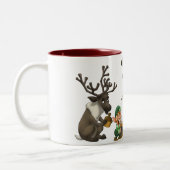 Weihnachtskrug-Band-Tasse Zweifarbige Tasse (Links)