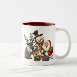 Weihnachtskrug-Band-Tasse Zweifarbige Tasse