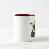 Weihnachtskrug-Band-Tasse Zweifarbige Tasse (Mittel)
