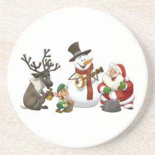 Weihnachtskrug-Band-Untersetzer Sandstein Untersetzer