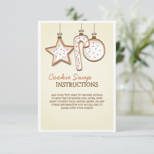 Weihnachtskrümelkarte (Stehend Vorderseite)