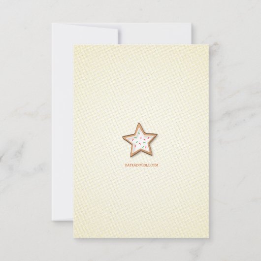 Weihnachtskrümelkarte (Rückseite)