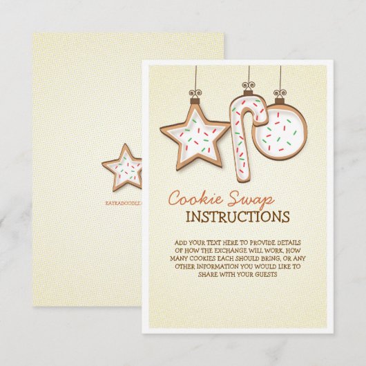 Weihnachtskrümelkarte (Vorne/Hinten)