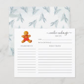 Weihnachtskrümelkarte (Vorne/Hinten)