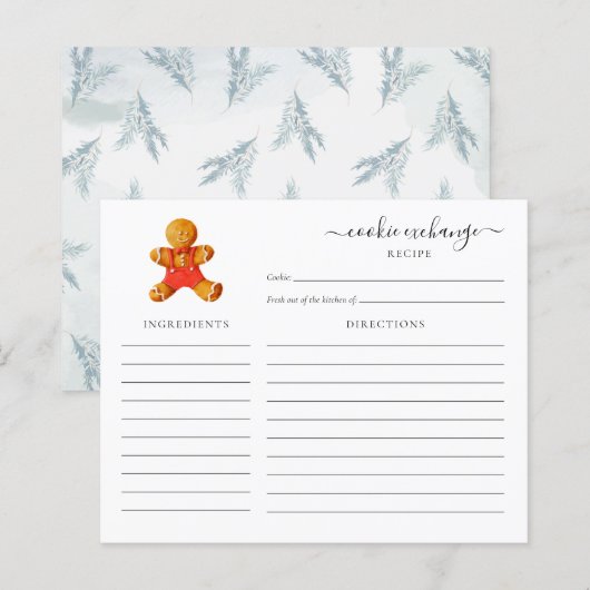 Weihnachtskrümelkarte (Vorne/Hinten)