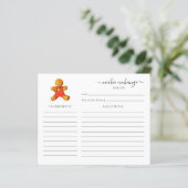 Weihnachtskrümelkarte (Stehend Vorderseite)