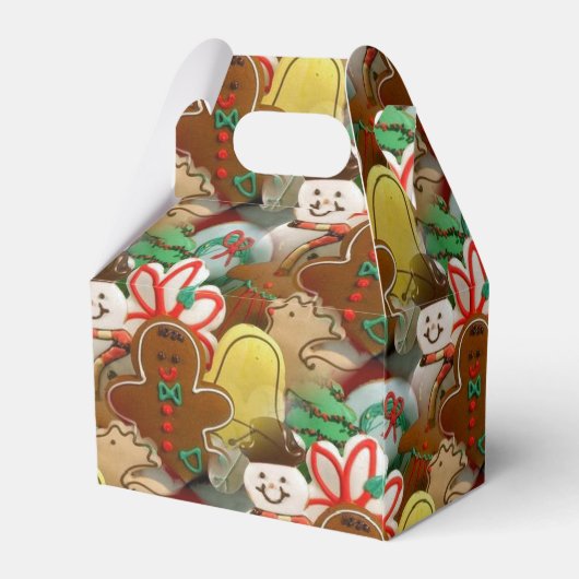 Weihnachtskrümelmuster Geschenkschachtel (Rückseite)