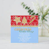 Weihnachtskrümelparty Einladung (Stehend Vorderseite)