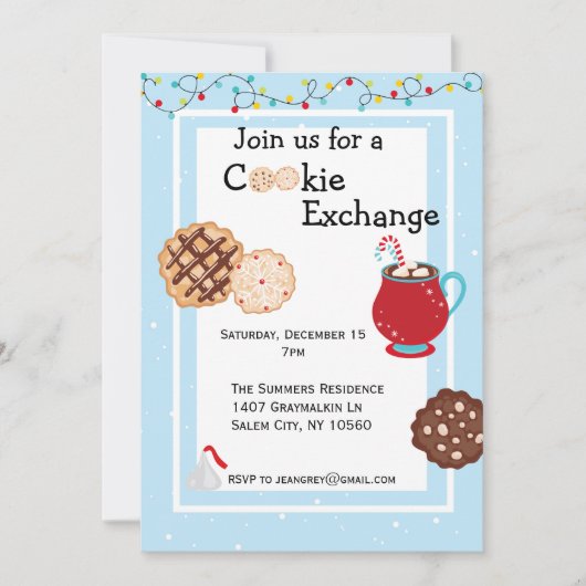 Weihnachtskrümelverkehr Einladung (Vorderseite)