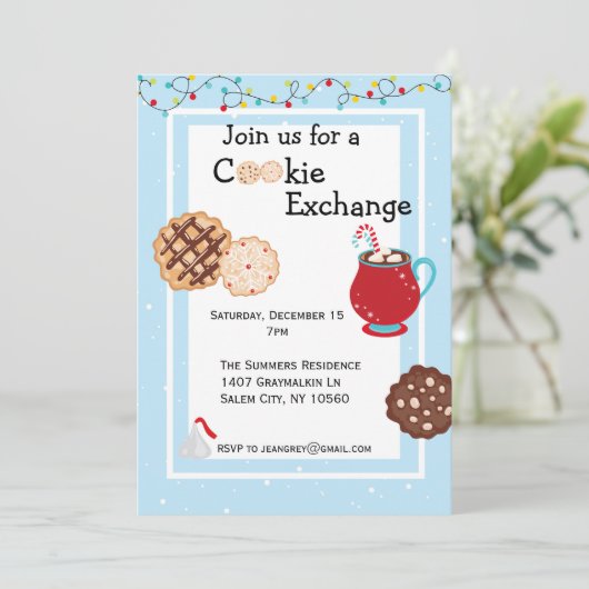 Weihnachtskrümelverkehr Einladung (Stehend Vorderseite)