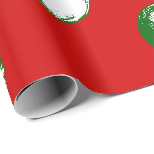 Weihnachtskruste mit Skelettpapier Geschenkpapier (Rolleneckpunkt)