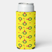 Weihnachtskrustenpfropfen gelb selters dosenkühler (Seltzer Rückseite)