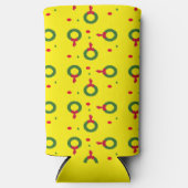 Weihnachtskrustenpfropfen gelb selters dosenkühler (Vorderseite)