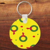 Weihnachtskrustenpunkte Schlüsselanhänger (Vorderseite)