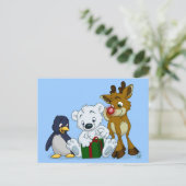 Weihnachtskubs Feiertagspostkarte (Stehend Vorderseite)