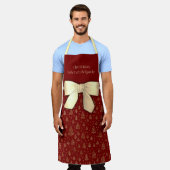 Weihnachtsküche Brigade kleine Kiefern Schürze (Getragen)