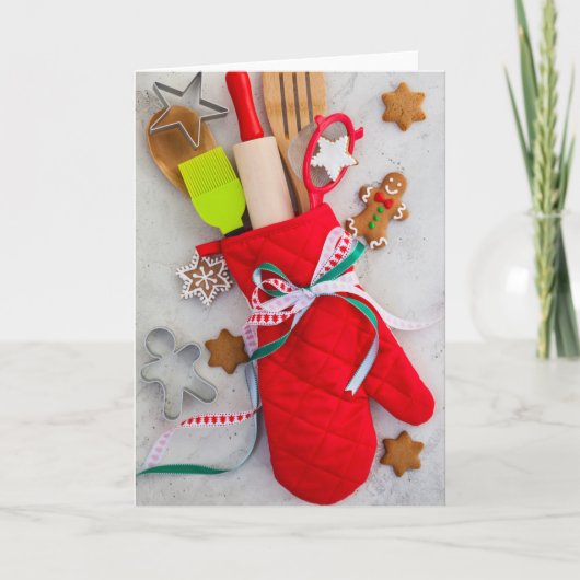 Weihnachtsküche Feiertagskarte (Vorderseite)