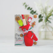 Weihnachtsküche Feiertagspostkarte (Stehend Vorderseite)
