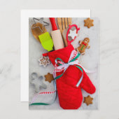 Weihnachtsküche Feiertagspostkarte (Vorne/Hinten)