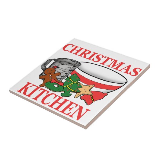 Weihnachtsküche Fliese (Seite)