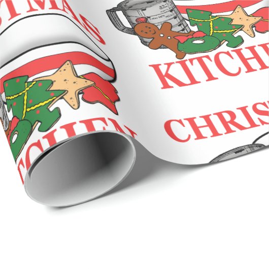 Weihnachtsküche Geschenkpapier (Rolleneckpunkt)