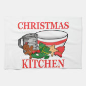 Weihnachtsküche Geschirrtuch (Horizontal)