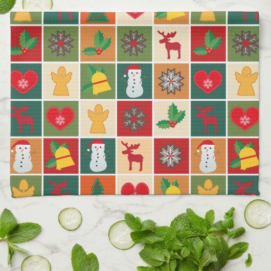 Weihnachtsküche Handtuch (Gefaltet)